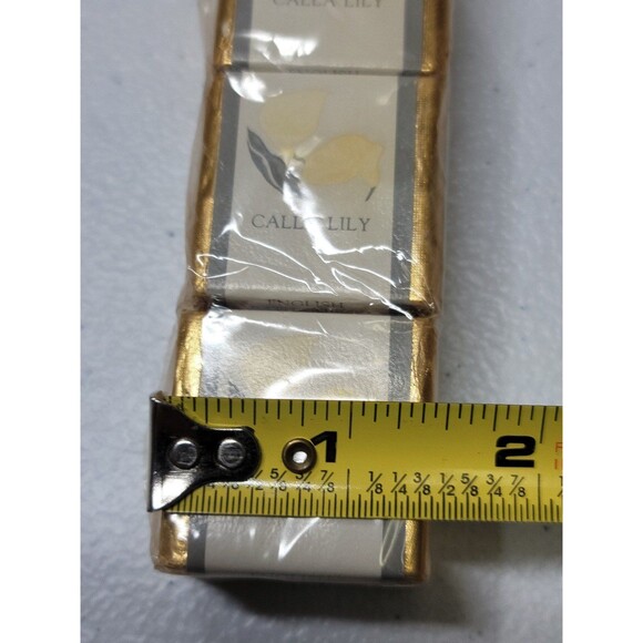 Vintage Calla Lily English Bath by Ben Rickert Inc Cubes Original SET OF 3 - Picture 9 of 9